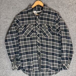 NIKE SB Shirt Mens Medium Plaid Flannel Button Up